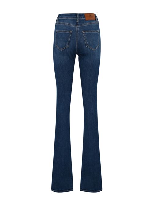 Jeans con dettagli a fiocco in denim Elisabetta Franchi | PJ88N51E2104